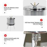 Home Hydraulic Fruit Wine Press - Electricity-Free/Water-powered Cider Wine Bladder Press, 1.6 Gal Natural Juice Making - EJWOX Products Inc