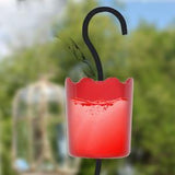 EJWOX Hummingbird Feeder Insect Guard - Outdoors Large Ant Moat with Hooks, 2-Pack, Red - EJWOX Products Inc