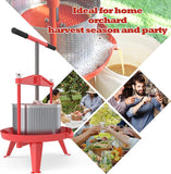 Wine/Cider/Fruit Press T-Handle - 2.38 / 3.69 Gallon - EJWOX Products Inc