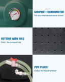 Insulated Compost Bin with Ventilation System, Collect The Leachate, 30 Gal - EJWOX Products Inc