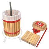 EJWOX Classic Fruit Wine Wooden Press -1.6/3.2/4.75  Gallon -Apple Cider Press - EJWOX Products Inc