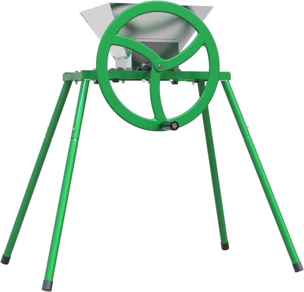 Fruit and Apple Crusher with Flywheel and Stand - 7L Manual Juicer Gri