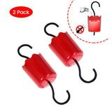 EJWOX Hummingbird Feeder Insect Guard - Outdoors Large Ant Moat with Hooks, 2-Pack, Red - EJWOX Products Inc