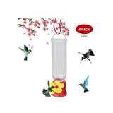 EJWOX Hummingbird Feeder with Hanging Wires-Easy Cleanup/Leakage Prevent for Outdoors(4 Pack,2.3 oz) - EJWOX Products Inc