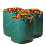 3 Pack Reuseable Garden Waste Bags - Large Leaf Bag Holder/ Heavy Duty Lawn Pool Yard Waste Bags/ Waterproof Debris Bag … - EJWOX Products Inc