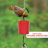 EJWOX Hummingbird Feeder Insect Guard - Outdoors Large Ant Moat with Hooks, 2-Pack, Red - EJWOX Products Inc