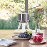 0.6 Gal Mini Cheese Tincture Herb Fruit Wine Manual Press - 100% Natural Juice Making ,Food-Grade Stainless Steel - EJWOX Products Inc