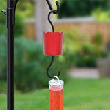 EJWOX Hummingbird Feeder Insect Guard - Outdoors Large Ant Moat with Hooks, 2-Pack, Red - EJWOX Products Inc