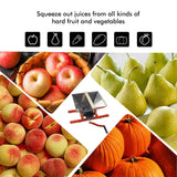 Fruit Apple Wine Classic Crusher -7 Litre/1.8Gallon Manual Grinder, Creative Design, Easy Assembly, Fast Creation of Juice, Red - EJWOX Products Inc