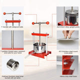 EJWOX Tabletop Wine/Fruit/Cheese /Tincture Press-Stainless Steel - EJWOX Products Inc