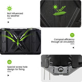 EJWOX Large Compost Bin Outdoor- 143/190 Gallon (540 /720  L) Garden Composter-BPA Free - EJWOX Products Inc