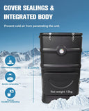 EJWOX Insulated Compost Bin with Ventilation System - Quickly Composting All Year Round,A Reservoir at The Bottom Design to Collect The Leachate (30 Gal,Black) - EJWOX Products Inc