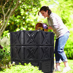 EJWOX Large Compost Bin Outdoor- 143/190 Gallon (540 /720  L) Garden Composter-BPA Free - EJWOX Products Inc