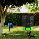 XXL Large Compost Bin Outdoor- 190G/143G-Easy Assembly-No Screws-BPA Free-Sturdy& Durable-Green Door - EJWOX Products Inc