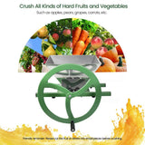 EJWOX Fruit Apple Crusher With Wheel-7L Stainless Steel Manual Juicer Grinder - EJWOX Products Inc