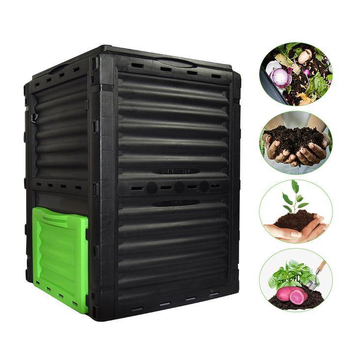 Outdoor Compost Bin 80 Gallon (300 L) Large Garden Compost Bucket - Yahoo  Shopping