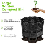 EJWOX Large Compost Bin Outdoor- 143/190 Gallon (540 /720  L) Garden Composter-BPA Free - EJWOX Products Inc