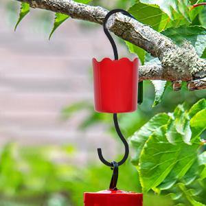 Hpycohome Hummingbird Feeder Insect Guard, Weather Resistance Waterproof  Large Capacity Hummingbird Feeder Moat with Sturdy Hook for Hummingbirds  and