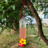 EJWOX Hummingbird Feeder with Hanging Wires-Easy Cleanup/Leakage Prevent for Outdoors(4 Pack,2.3 oz) - EJWOX Products Inc