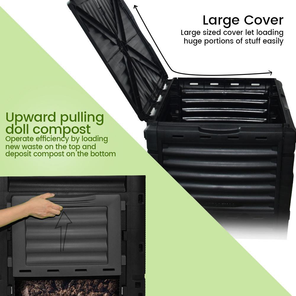 Exaco 0.8 Plastic Kitchen compost bin Composter in the Composters